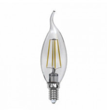 Филаментная лампа светодиодная (UL-00000200) Uniel E14 6W 3000K прозрачная LED-CW35-6W/WW/E14/CL PLS02W
