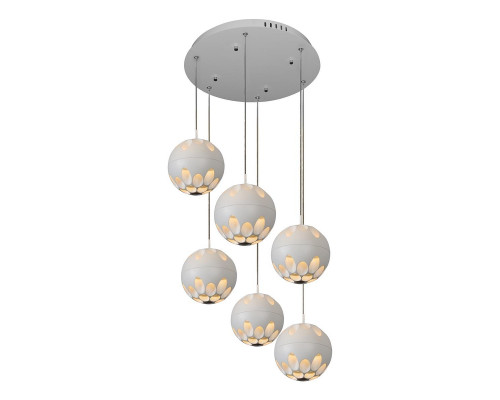 Дополнительное фото Люстра подвесная LED iLedex Mob P1009-6 WH: Купить в Интернет магазин освещения GCSVET.RU