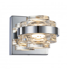 Настенный светильник Delight Collection MD22030002 MB22030002-1A chrome/clear