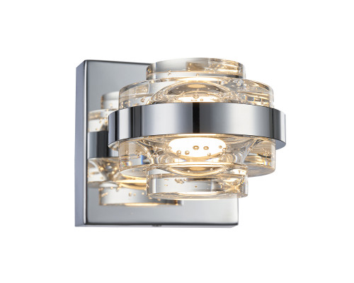 Основное фото Настенный светильник Delight Collection MD22030002 MB22030002-1A chrome/clear: Купить в Интернет магазин освещения GCSVET.RU