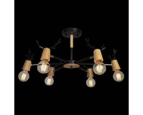 Дополнительное фото Люстра потолочная Loft IT Sven 10024/6 Black: Купить в Интернет магазин освещения GCSVET.RU