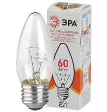 Лампа тип накаливания Эра E27 60W ДС 60-230-E27-CL Б0039130