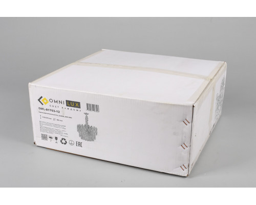 Дополнительное фото Люстра подвесная Omnilux Sangineto OML-81703-12: Купить в Интернет магазин освещения GCSVET.RU