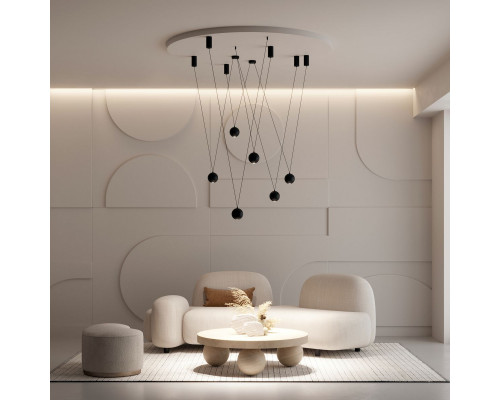 Дополнительное фото Комплект для подвеса Arlight SPX-Hang-Canopy-R70-L1500 (BK) 036979: Купить в Интернет магазин освещения GCSVET.RU