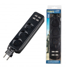 Удлинитель Uniel S-CT3-1,8U BLACK UL-00011137