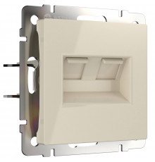 Розетка двойная Ethernet RJ-45 Werkel слоновая кость W1181103 4690389155864
