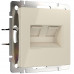 Основное фото Розетка двойная Ethernet RJ-45 Werkel слоновая кость W1181103 4690389155864: Купить в Интернет магазин освещения GCSVET.RU