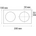 Дополнительное фото Рамка для светильника Italline M01-1020 white: Купить в Интернет магазин освещения GCSVET.RU
