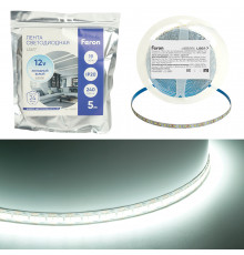 Лента светодиодная Feron LS617 12В 19Вт/м 6500К 5м IP20 48828