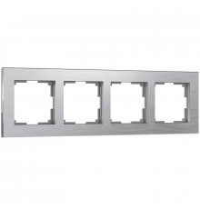 Рамка на 4 поста Werkel Aluminium алюминий W0041706 4690389158070