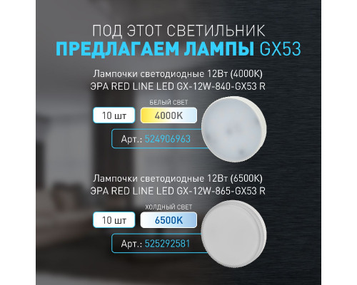 Дополнительное фото Светильник накладной Эра OL51 WH Б0059804: Купить в Интернет магазин освещения GCSVET.RU