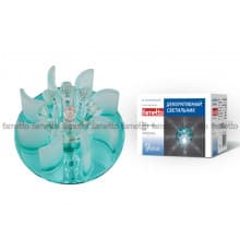 Светильник встраиваемый Fametto Fiore DLS-F114 G4 BLUE/CLEAR