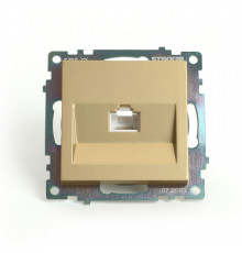 Розетка компьютерная 1-местная RJ-45 Stekker Катрин GLS00-7107-08 49227