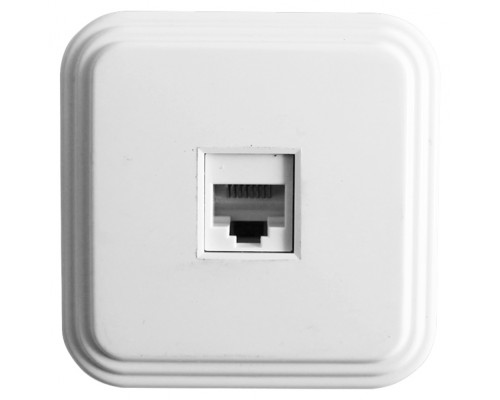 Основное фото Розетка компьютерная 1-местная Stekker PST00-21-20 (РК8-01) RJ-45 IP20 белый 39706: Купить в Интернет магазин освещения GCSVET.RU