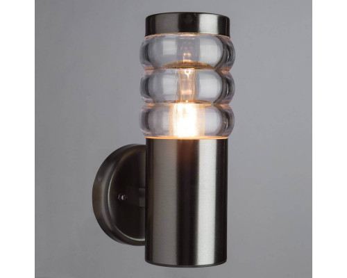 Дополнительное фото Светильник настенный для улицы Arte Lamp Portico A8381AL-1SS: Купить в Интернет магазин освещения GCSVET.RU