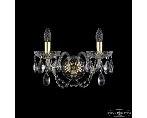 Основное фото Настенный светильник Bohemia Ivele Crystal 1402B/2/160/XL G: Купить в Интернет магазин освещения GCSVET.RU