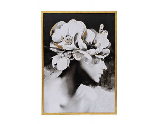 Основное фото Настенный декор (картина) Девушка с цветами-2 Garda Decor 89VOR-GIRL FLOWER-2: Купить в Интернет магазин освещения GCSVET.RU
