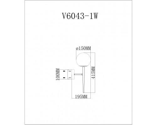 Дополнительное фото Настенный светильник Moderli Scrumbel V6043-1W: Купить в Интернет магазин освещения GCSVET.RU