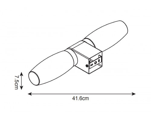 Дополнительное фото Светильник для подстветки зеркал Arte Lamp Aqua-bastone A1209AP-2BK: Купить в Интернет магазин освещения GCSVET.RU