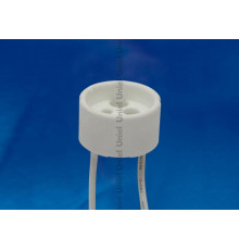 Патрон керамический GU10 (02284) Uniel ULH-GU10-Ceramic-15cm