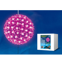 Новогодний светильник Uniel ULD-H2121-200/DTA PINK IP20 SAKURA BALL
