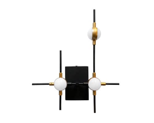 Основное фото Светильник настенный DeLight Collection Molecular MB18001067-3A black/gold: Купить в Интернет магазин освещения GCSVET.RU