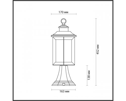 Дополнительное фото Светильник уличный Odeon Light Mavret 4961/1A: Купить в Интернет магазин освещения GCSVET.RU