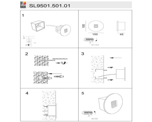 Дополнительное фото Светильник настенный для улицы ST Luce Visano SL9501.501.01: Купить в Интернет магазин освещения GCSVET.RU
