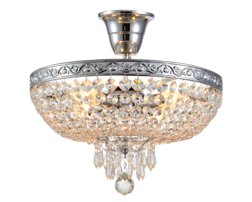 Основное фото Люстра потолочная Natali Kovaltseva ROCOCO 81407/4C CHROME: Купить в Интернет магазин освещения GCSVET.RU