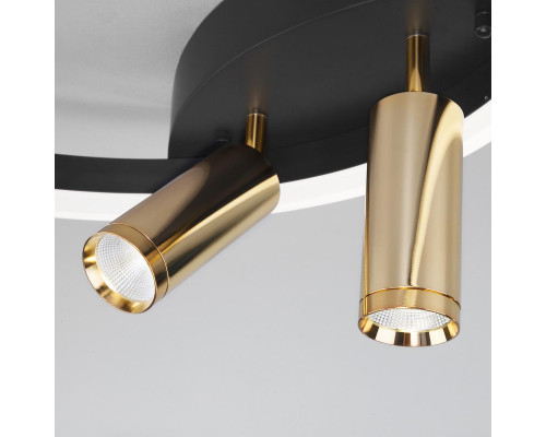 Дополнительное фото Люстра потолочная Eurosvet Luminari 90247/3 черный/золото Smart: Купить в Интернет магазин освещения GCSVET.RU
