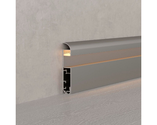 Дополнительное фото Профиль Arlight PLINTUS-H80-2000 ANOD 046390: Купить в Интернет магазин освещения GCSVET.RU