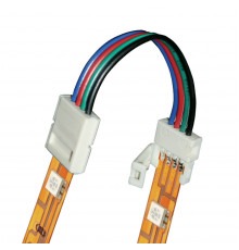 Коннектор для светодиодных лент Uniel UCX-SS4/B20-RGB WHITE 020 POLYBAG 06613