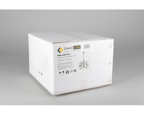 Дополнительное фото Люстра подвесная Omnilux Mellitto OML-63813-05: Купить в Интернет магазин освещения GCSVET.RU