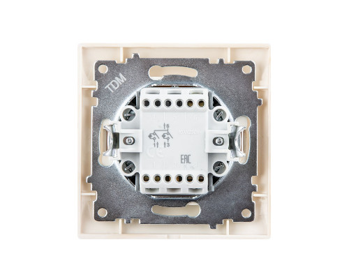 Дополнительное фото Выключатель двухклавишный с подсветкой Лама TDM Electric SQ1815-0305: Купить в Интернет магазин освещения GCSVET.RU