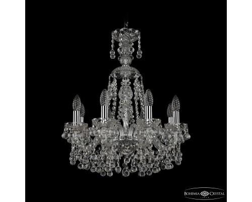 Основное фото Люстра подвесная Bohemia Ivele Crystal 1409/8/160/XL-60 Ni: Купить в Интернет магазин освещения GCSVET.RU