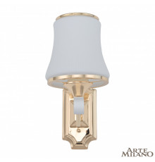 Настенный светильник Arte Milano Florentia-3987 303987/1W Wh/Gd