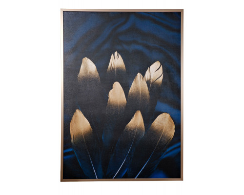 Основное фото Настенный декор (картина) Золотое перо Garda Decor 89VOR-GOLDEN FEATHER/1: Купить в Интернет магазин освещения GCSVET.RU