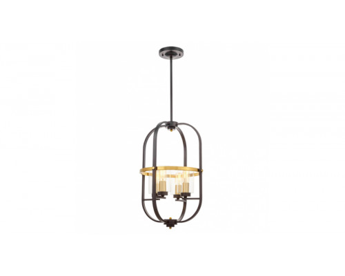 Основное фото Люстра подвесная Lumina Deco Monterey LDP 1141-4 BK+MD: Купить в Интернет магазин освещения GCSVET.RU