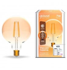 Светодиодная лампа для диммера Gauss E27 7W 2500K золотистая 1320112
