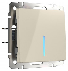 Выключатель одноклавишный с подсветкой Werkel слоновая кость W1110103 4690389155550