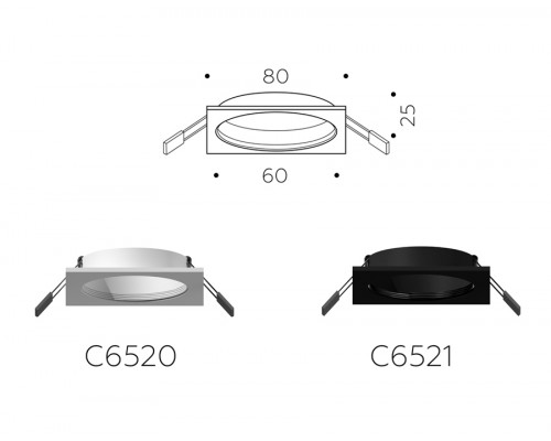 Дополнительное фото Основание светильника Ambrella Light DIY Spot C6521: Купить в Интернет магазин освещения GCSVET.RU