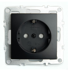 Розетка 1-местная с/з с защитной шторкой Stekker Эрна PST16-9110-03 49154