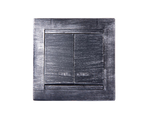 Дополнительное фото Выключатель двухклавишный с подсветкой Лама TDM Electric SQ1815-0647: Купить в Интернет магазин освещения GCSVET.RU