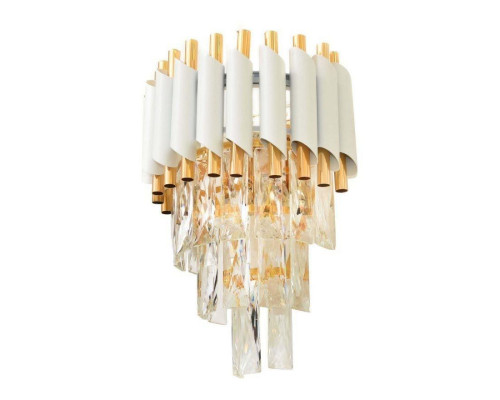 Основное фото Светильник настенный Lumina Deco Funneli LDW 6003-2 WT+F.GD: Купить в Интернет магазин освещения GCSVET.RU