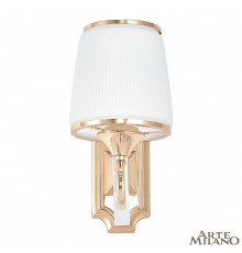 Настенный светильник Arte Milano Florentia-3857 303857/1W Wh/Gd