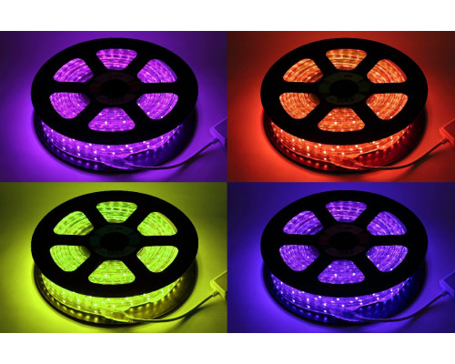 Дополнительное фото Лента светодиодная Эра 220В 5050 7,2Вт/м RGB 20м IP67 LS5050-7,2-30-220-RGB-IP67-20m Б0043096: Купить в Интернет магазин освещения GCSVET.RU