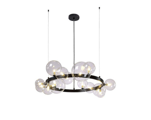 Дополнительное фото Люстра подвесная Crystal Lux Agata SP15 V2 Black/Transparente: Купить в Интернет магазин освещения GCSVET.RU