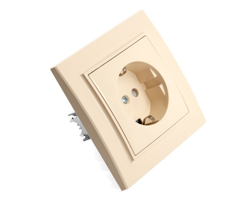 Дополнительное фото Розетка 1-местная Stekker PST16-9010-02 с защитной шторкой 39236: Купить в Интернет магазин освещения GCSVET.RU