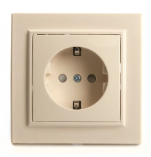 Розетка 1-местная Stekker PST16-9010-02 с защитной шторкой 39236