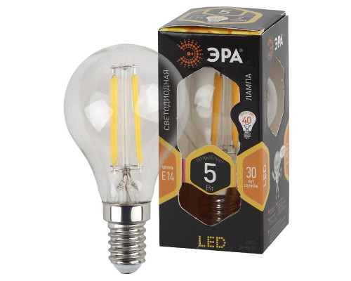 Основное фото Светодиодная лампочка Эра F-LED P45-5W-827-E14 Б0043437: Купить в Интернет магазин освещения GCSVET.RU